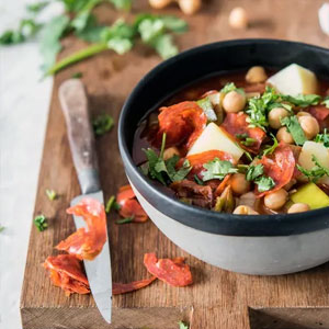 Veg Chickpea Spinach Stew